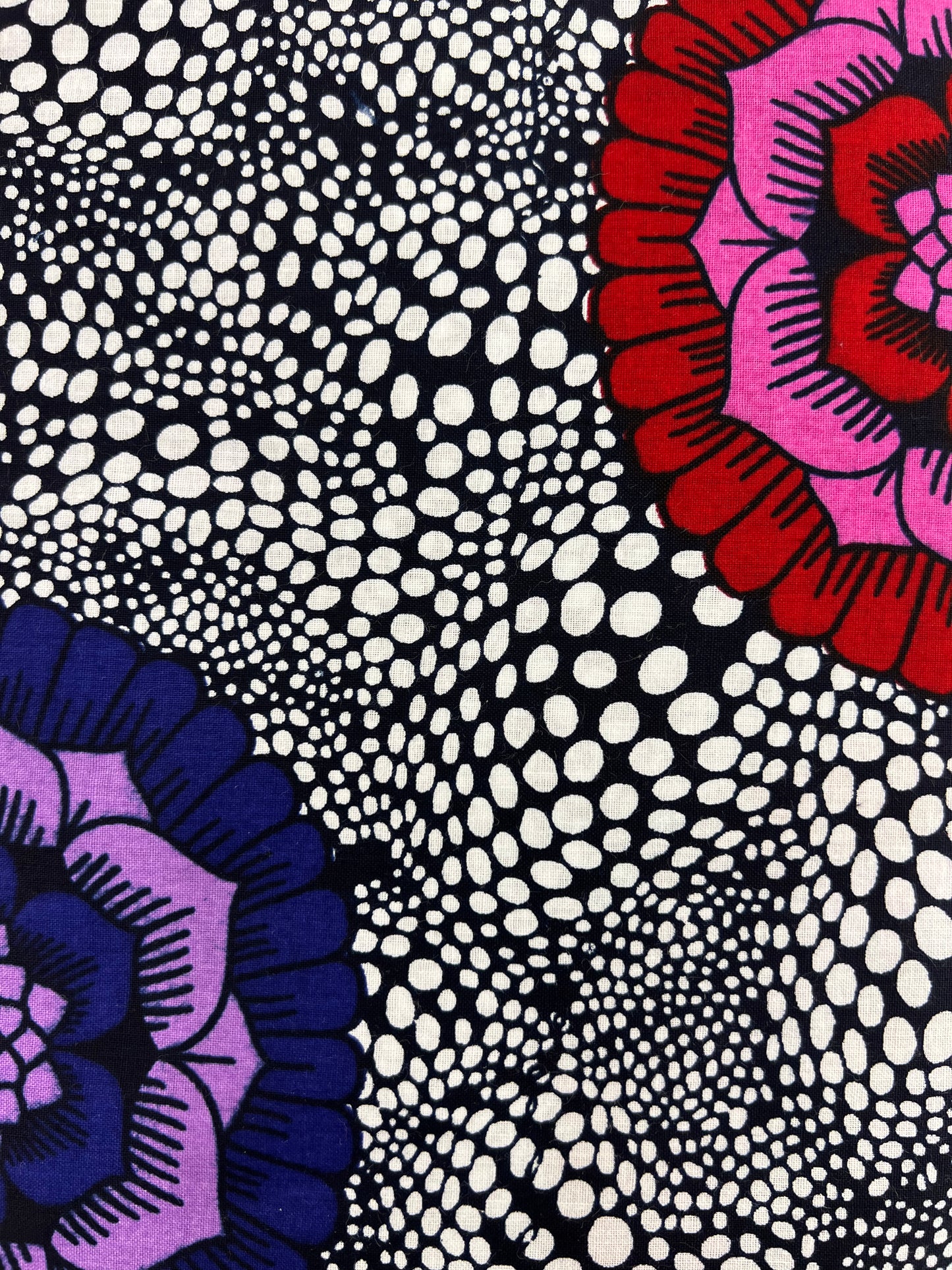 Ankara Pink & Purple Flowers