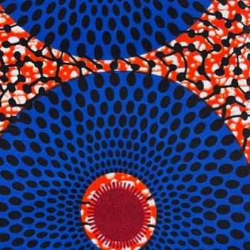 Ankara Circles Blue and Red