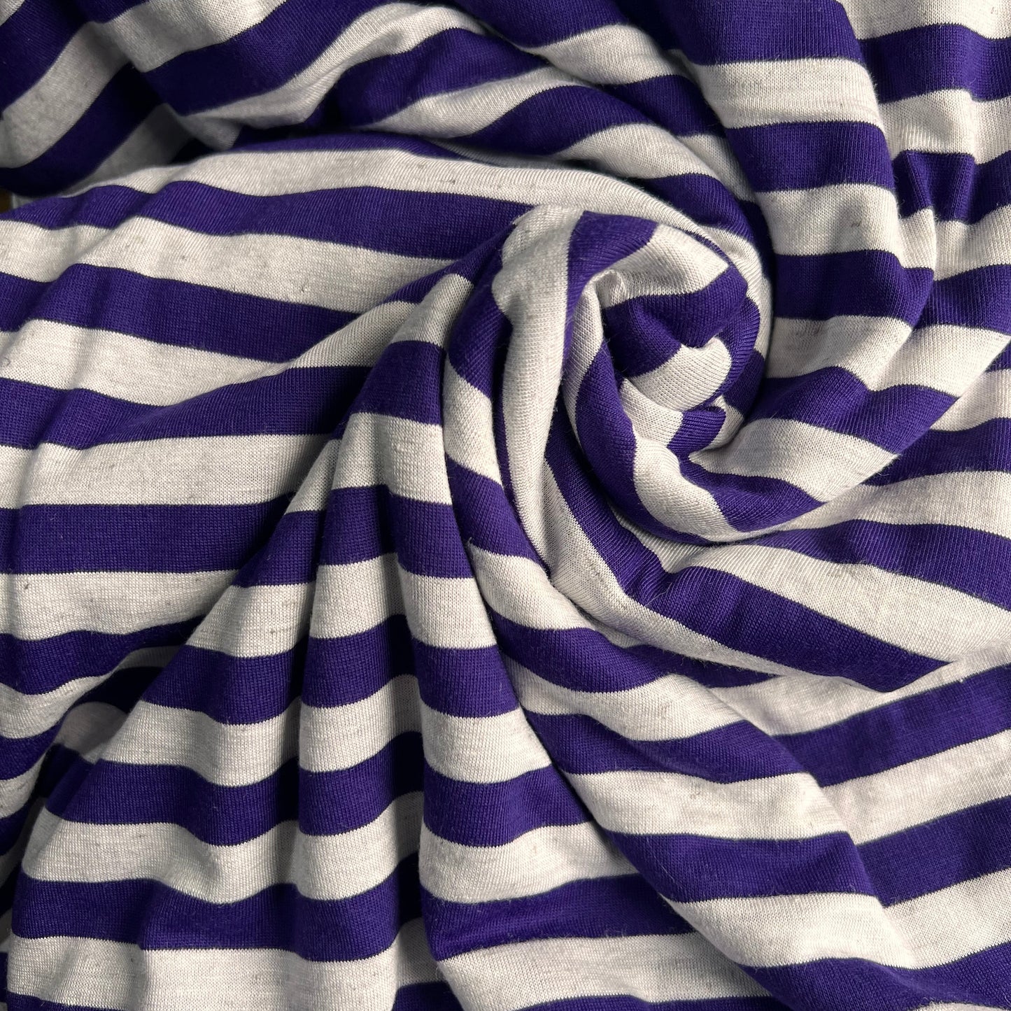 Stretch Wrap Purple & Gray Stripes