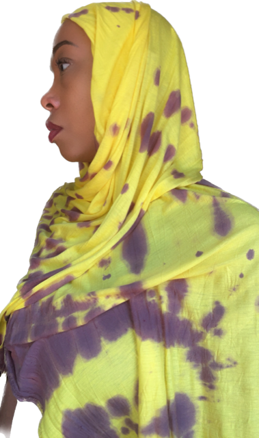 Stretch Wrap Exclusive Tie Dye Purp n Yellow