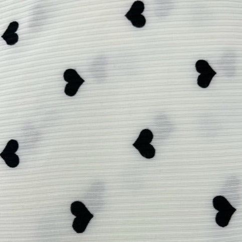 Stretch Ribbed Hearts