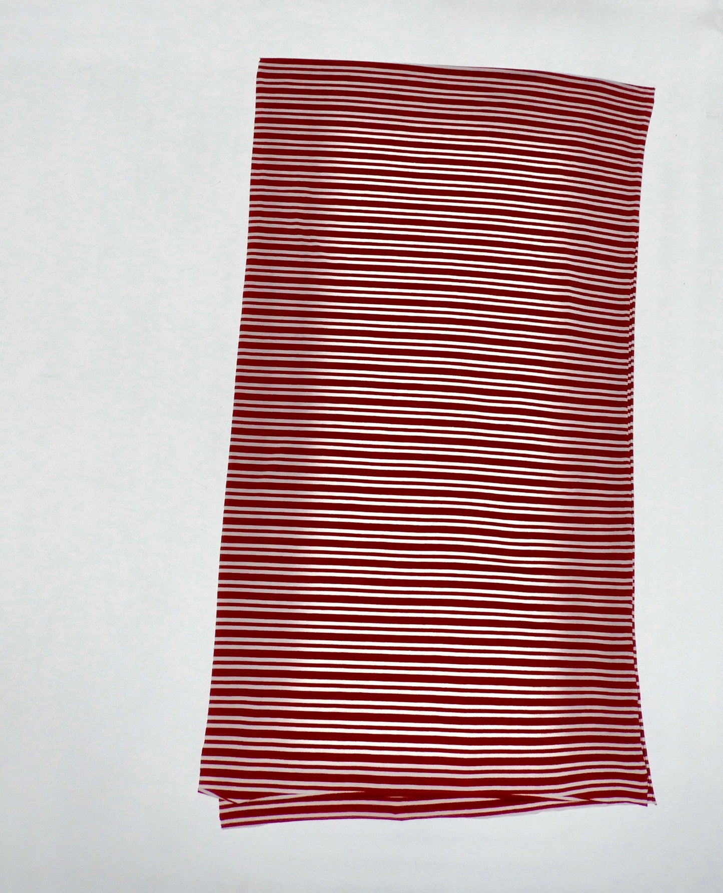Taj Length Maroon & White Stripes (double length)