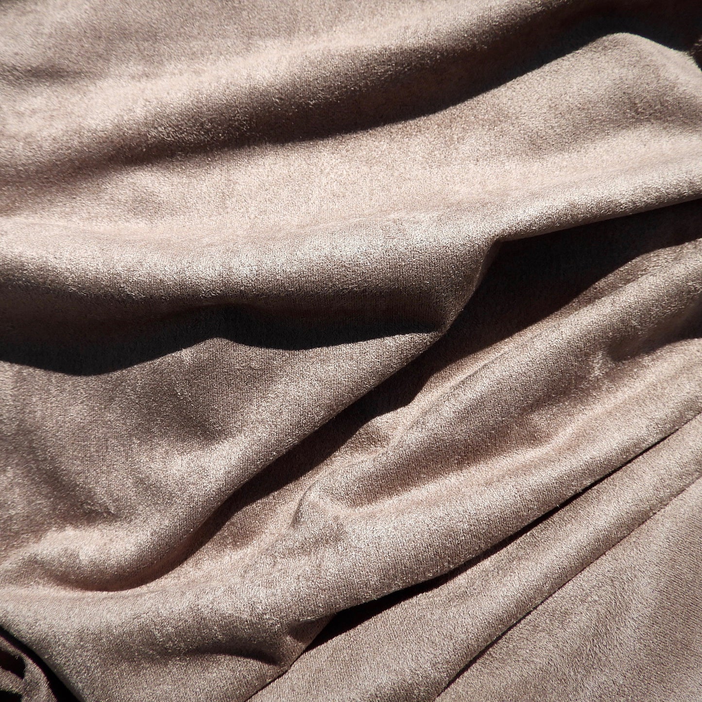 Faux Suede Taupe