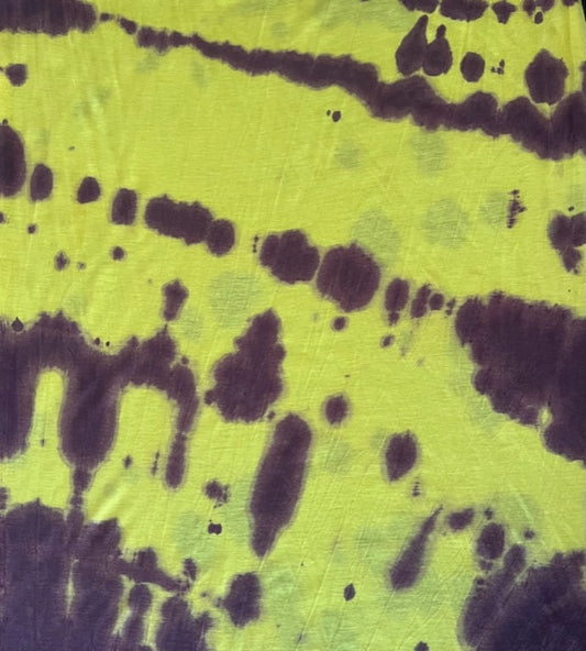Stretch Wrap  Exclusive  Tie Dye Purp n Yellow