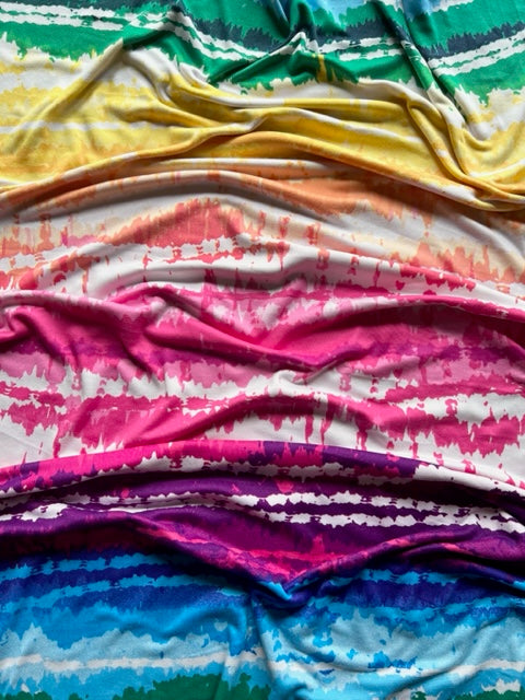 stretch wrap headwrap rainbow pride