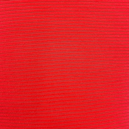 Stretch Ribbed Red