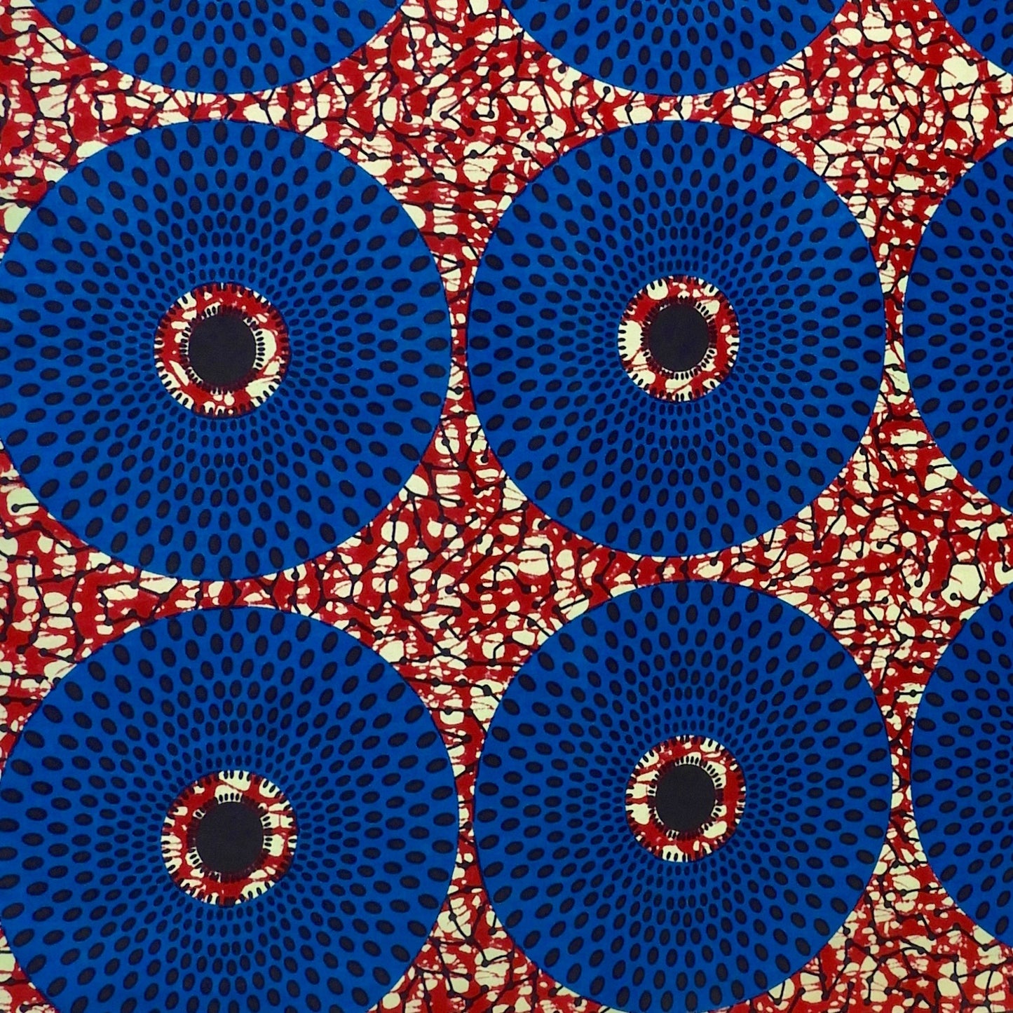 Ankara Circles Blue and Red