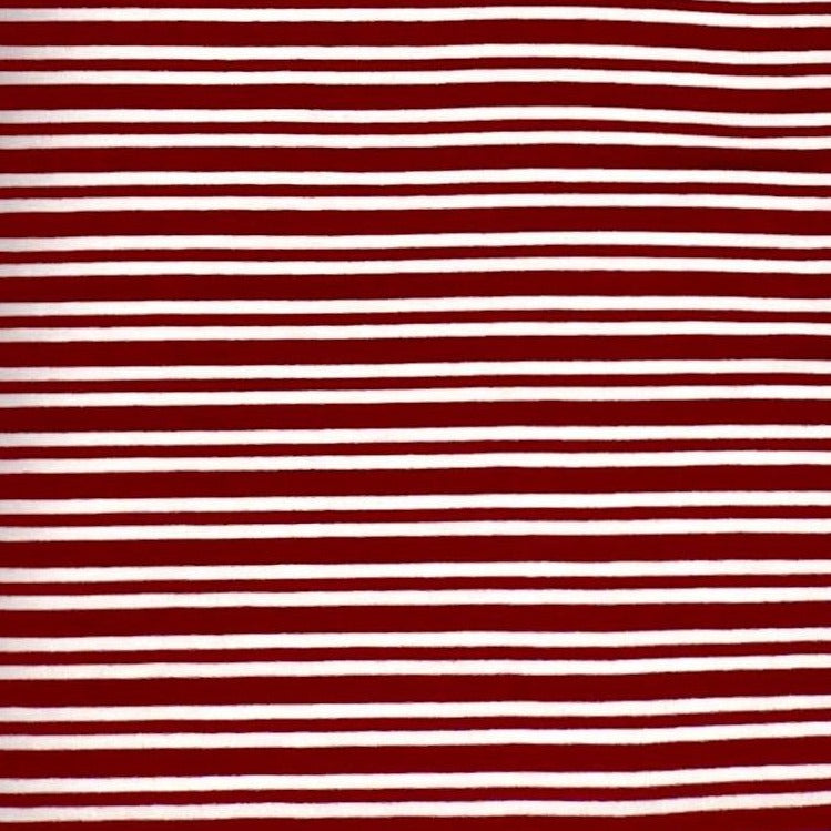 stretch headwrap stripes maroon and white