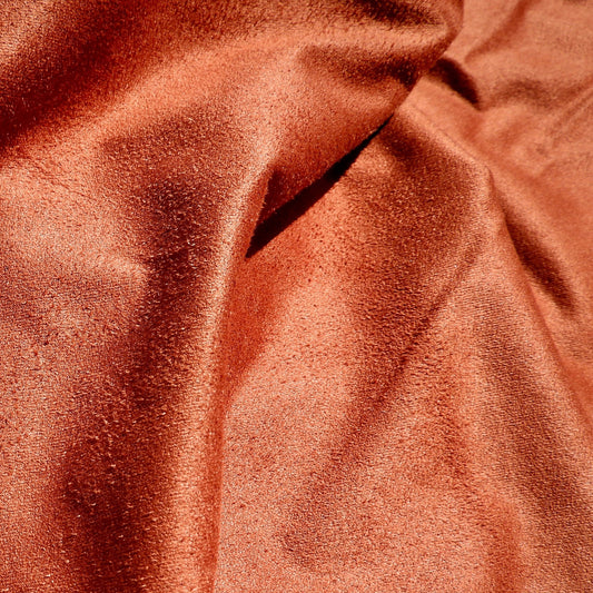 Faux Suede Burnt Orange