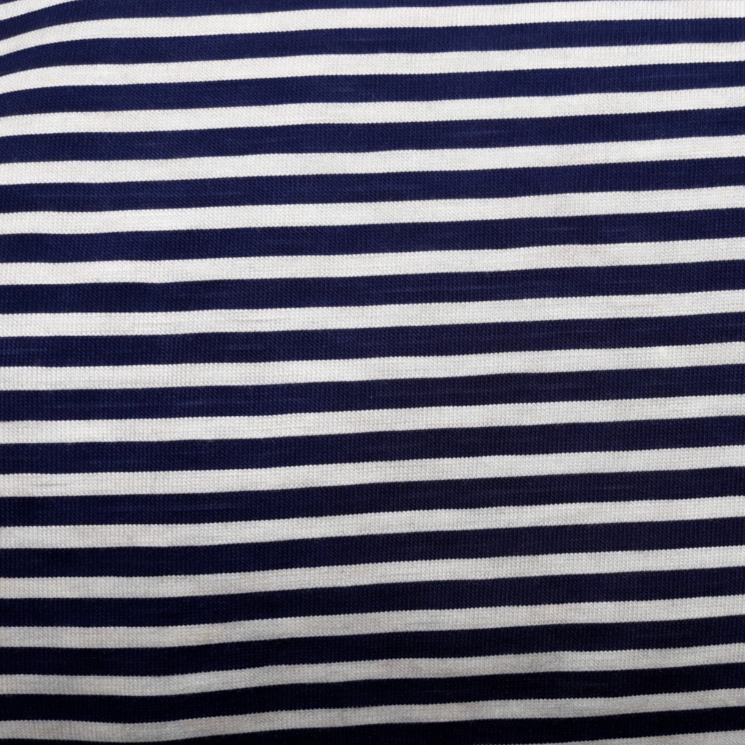 stretch headwrap navy and white stripes